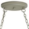 Rustic 2 Light 10 Hook Ceiling Mounted Hanging Pot Rack