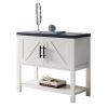 Modern 2 Drawer Wooden Storage Console Table