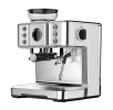 Coffee grinding 15Bar French latte Italian espresso extraction, 1 cup / 2 cup mechanical + digital, 2300W, steam, powder hammer 58mm, 30 level grindin