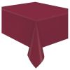 Way To Celebrate Rectangular Burgundy Plastic Table Covers, 54" x 108", 3 Count
