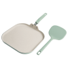 Tasty 10 Inch Square Non-Stick Aluminum Griddle Pan