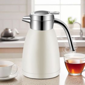 SOGA 2.2L Stainless Steel Insulated Vacuum Flask Coffee Water Jug Thermal White