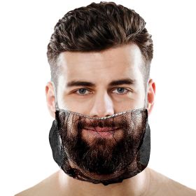 Black Disposable Beard Nets for Men Food Service, 18 Inch. Pack of 1000 Nylon Disposable Beard Covers Nets for Cooking. Kitchen Beard Guard for Restau
