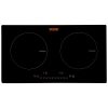 VEVOR Electric Cooktop, 2 Burners, 24'' Induction Stove Top, Built-in Magnetic Cooktop 1800W, 9 Heating Level Multifunctional Burner, LED Touch Screen