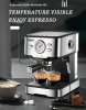 coffee powder + milk foam 2 in 1 semi-automatic coffee machine 20Bar extraction mocha Nestle espresso 1 cup / 2 cup, electronic button powder hammer 5