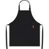 Professional Adjustable Black 100% Cotton Apron with 2 Pockets Cooking Kitchen Chef Women Men Aprons for Home Kitchen, Restaurant, Coffee House, Bakin