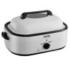 VEVOR Electric Roaster Oven, 22 QT Turkey Roaster Oven with Self-Basting Lid, 1450W Roaster Oven with Defrost & Warm Function, Adjustable Temp, Remova