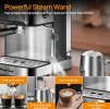 W1002P292428 1350W Semi-automatic Coffee Machine 20Bar Professional Concentrated Coffee Maker Compatible with ESE POD 1.5L Water Tank, Capsule Filter