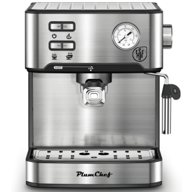 W1002P292428 1350W Semi-automatic Coffee Machine 20Bar Professional Concentrated Coffee Maker Compatible with ESE POD 1.5L Water Tank, Capsule Filter