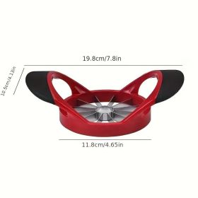 Apple Slicer Corer, Stainless Steel Upgrade 12 Sharp Apple Slicer Large, Ergonomic Plastic Handle Non-slip And Easy To Hold, Kitchen Fruit Divider Rus