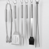 9PCS BBQ Grill Accessories for Top Chef - Professional Grill Tools Set & Basic BBQ Tools for Backyard Restaurant Outdoor Kitchen - Gifts for Father, H