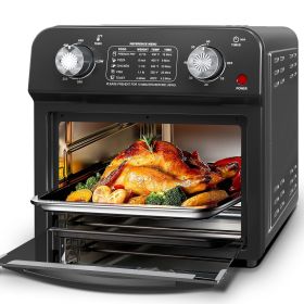 Plum Chef Air Fryer, 13QT Multifunctional Convection Toaster Oven Air Fryer Combo, 360° Hot Air Circulation for Healthy Oil-Free Cooking, Adjustable T