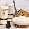 Sourdough Starter Kit – 24oz Starter Jar, 2 Cotton Rope Banneton Proofing Baskets, Magnetic Bread Lame for Scoring – Gift for Bakers & Complete Sourdo