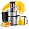 1300W Centrifugal Juicer Machines, Juice Extractor with Extra Large 3inch Feed Chute, Full Copper Motor, Titanium-Plated Filter, High Juice Yield, 3 S