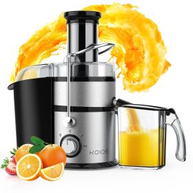 1300W Centrifugal Juicer Machines, Juice Extractor with Extra Large 3inch Feed Chute, Full Copper Motor, Titanium-Plated Filter, High Juice Yield, 3 S