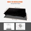 VEVOR Electric Cooktop, 2 Burners, 24'' Induction Stove Top, Built-in Magnetic Cooktop 1800W, 9 Heating Level Multifunctional Burner, LED Touch Screen