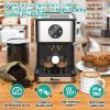 IAGREEA Espresso Coffee Machine 20 Bar High Pressure Extraction, Cafeteras Electricas Modernas With Led Display, 50 OZ Detachable Tank For Barista And
