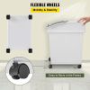 VEVOR Ingredient Bin, 5.2 Gallons Capacity Ingredient Storage Bin, 3 Pcs/Set, PP Material Flour Bins On Wheels