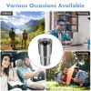 Vacuum Insulated Mug with Lid for Camping & Trips