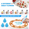 554PCS Cake Pop Maker Kit - Silicone Lollipop Molds Baking Supplies with 3 Tier Display Stand | Chocolate Candy Melting Pot | Bags and Twist Ties | Ca