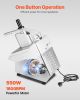 Food Processor Vegetable Chopper w/ 6 Blades Food-Grade Stainless Steel Blender