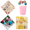 Cake Pop Molds Kit 717PCS Lollipop Cake Pop Maker Set with Cake Pop Stand, Cake Pop Sticks and Wrappers, Decorating Pen, 4 Piping Tips, Measuring Cup