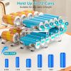 Adjustable Soda Can Organizers Set Of 2Packs 2-Tier Pop Can Holders Beverage Dispensers For Fridge Pantry Cabinet 7º Slope Auto Rolling GPCT5194