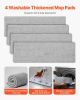 VEVOR Flat Mop, Self Wringing, Microfiber Floor Cleaner with 4 Reusable & Washable Pads for Dry & Wet Floor Cleaning, Microfiber Flat Mop with Stainle