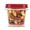 4 Pack 0.5 Cup, Set of 4, Plastic Food Storage Containers