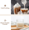 500WAutomatic milk heater cold / hot milk foam foam 300ml LED Touch cappuccino protein powder mixer cold foam 360°, rotating base can adjust the tempe