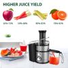 1300W Centrifugal Juicer Machines, Juice Extractor with Extra Large 3inch Feed Chute, Full Copper Motor, Titanium-Plated Filter, High Juice Yield, 3 S