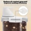 Airtight Food Storage Container with Secure-Lock Lid - BPA-Free Plastic, Clear & Stackable, Leakproof Design for Dry Foods, Flour, Rice, Cereal - Perf