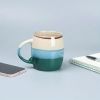18 oz Large Pottery Coffee Mug, Round mouth Big Tea Cup for Office and Home, Dishwasher and Microwave Safe……