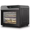 Food Dehydrator, 8-Tray Stainless Steel 625W Food Dryer with Adjustable Timer