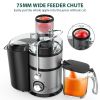 1300W Centrifugal Juicer Machines, Juice Extractor with Extra Large 3inch Feed Chute, Full Copper Motor, Titanium-Plated Filter, High Juice Yield, 3 S