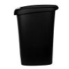 12 Gallon, Plastic Slim Lockable Step on Garbage Bin, Black