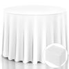 10 Pieces 90 Inch Home Restaurant Polyester Round Tablecloth
