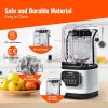 VEVOR Professional Blender with Shield, Commercial Countertop Blenders, 68 oz Jar Blender Combo, Stainless Steel 9 Speed & 5 Functions Blender