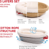 Sourdough Starter Kit – 24oz Starter Jar, 2 Cotton Rope Banneton Proofing Baskets, Magnetic Bread Lame for Scoring – Gift for Bakers & Complete Sourdo