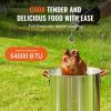VEVOR Turkey Deep Fryer, 30-qt Turkey & 10-qt Fish Steamer Cooker Set, Outdoor Aluminum Seafood Frying Pot, 54,000 BTU Burner Propane Gas Boiler, Incl