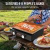VEVOR Commercial Griddle, 22.4" Heavy Duty Manual Flat Top Griddle, Countertop Gas Grill with Non-Stick Cooking Plate, Steel LPG Gas Griddle, H-Shaped