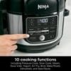 Ninja Foodi 10-in-1 6.5-Quart Pro Pressure Cooker Air Fryer Multicooker, Stainless Steel, Model OS300