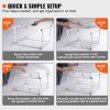 VEVOR 2 Tier 20"W x 21"D Pull Out Cabinet Organizer, Heavy Duty Slide Out Pantry Shelves, Chrome-Plated Steel Roll Out Drawers