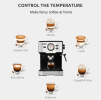 coffee powder + milk foam 2 in 1 semi-automatic coffee machine 20Bar extraction mocha Nestle espresso 1 cup / 2 cup, electronic button powder hammer 5