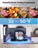 24 Inches Drawer Refrigerator Stainless Steel Dual Drawer Fridge for Home