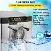 VEVOR Commercial Ice Cream Machine 1400W 20/5.3 Gph Hard Serve Ice Cream Maker with LED Display Screen Auto Shut-Off Timer One Flavors Perfect for Res