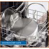 Stainless Steel 20-Quart Stock Pot with Glass Lid
