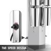 VEVOR Milkshake Maker Kit, Stainless Steel Electric Milkshake Maker, 180W Milkshake Machine, Double Head Classic Milkshake Maker with 800ml Cup, Silve