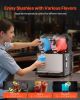 VEVOR Commercial Slushy Machine, 3LX2 Tank Slush Drink Maker, 340W Frozen Drink Machine with Temperature Preservation, Stainless Steel Home Slush Froz