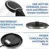 [Old Code: 93541003] ZOKOP HD-1857-A 110V 1200W 1.8L Electric Glass Kettle US Plug
